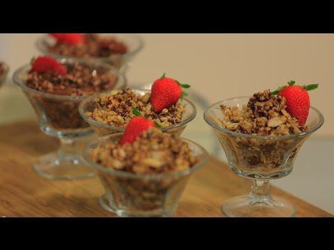 لايف ستايلطريقة إعداد ومقادير "غرانولا بالفراولة والشيكولاتة"50390/0