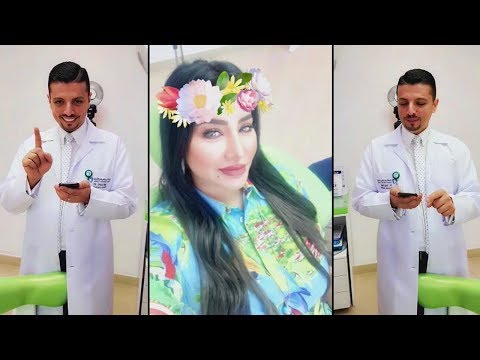 لايف ستايللجين عمران تفحص أسنانها في عيادة أخيها مجد81343/0