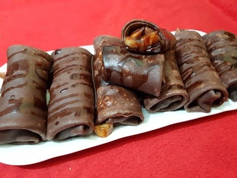 لايف ستايلشاهد : طريقة إعداد كريب بالشكولاتة معمر بالتفاح معسل يحضر في دقائق90809/0