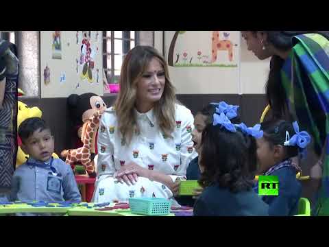 لايف ستايلشاهد: ميلانيا ترامب في صفوف "السعادة" في الهند166268/0