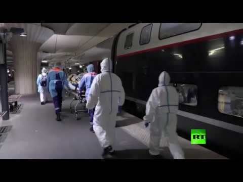 لايف ستايلشاهد: قطار فائق السرعة ينقل 36 مصابًا بـ"كورنا" إلى غرب فرنسا171600/0