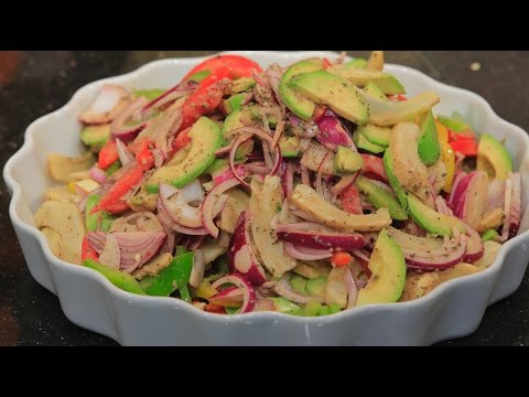 بالفيديو طريقة إعداد ومقادير سلطة خرشوف