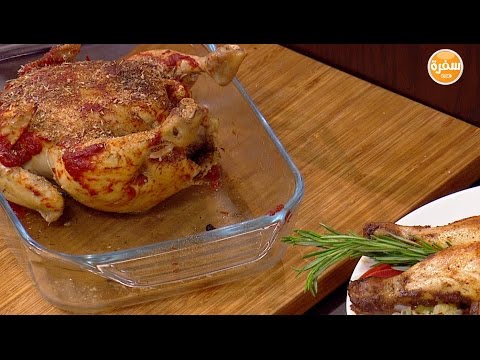 شاهد طريقة إعداد دجاج مسلوق ومحمر