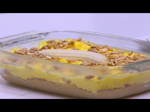 طريقة إعداد تارت بسكويت بالموز