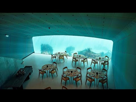 شاهد مناظر طبيعية بأول مطعم تحت الماء في أوروبا