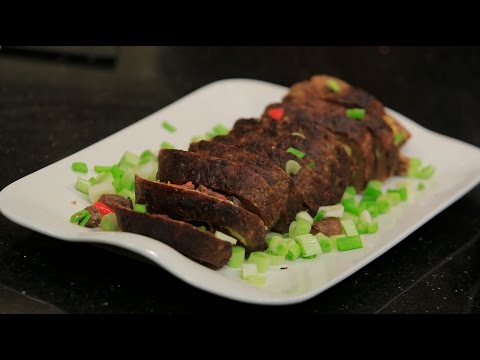 وجبة قالب لحمة بالسجق