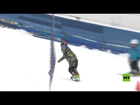 شاهدبطلة تزلج على الثلج عمرها 6 سنوات تحطم أرقاما قياسية