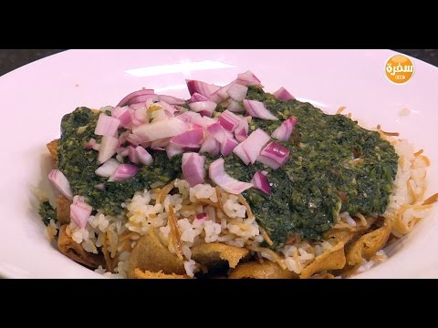 طريقة إعداد فتة ملوخية