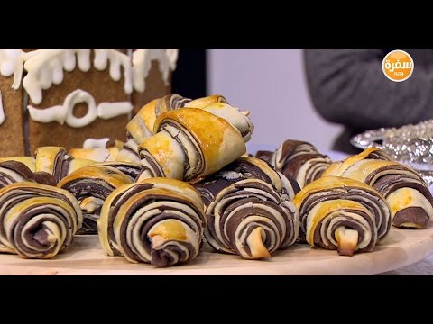 كرواسون صيامي بالفانيليا والشيكولاتة