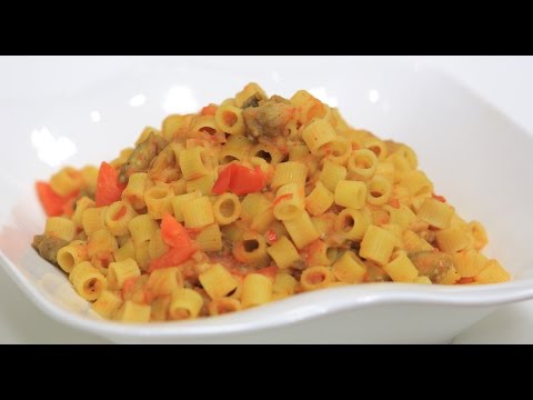 مكرونة بصوص الباذنجان