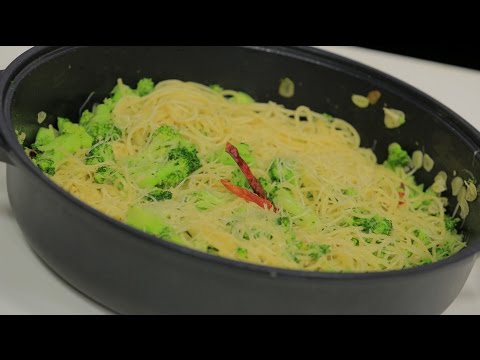 طريقة إعداد مكرونة بالبروكلي