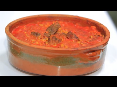 طاجن لوبيا باللحمة
