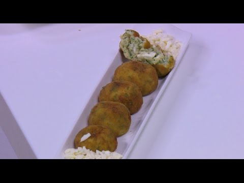 كرات بطاطس بالجبنة بانيه