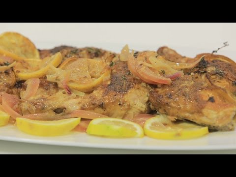 دجاج بالليمون