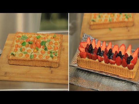 طريقة إعداد كيش كابريز وتارت الفراولة والتوت