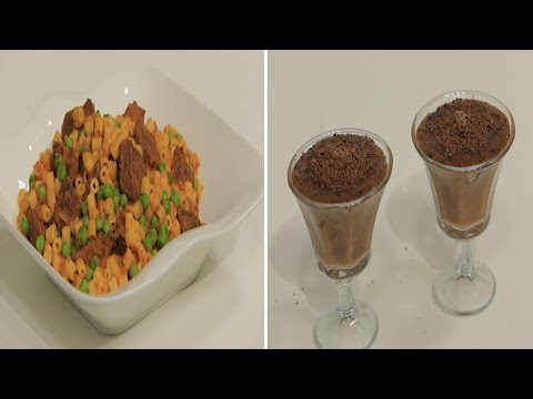 طريقة إعداد مكرونة باللحمة وتارت خضار وبصارة