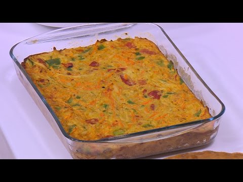 عجة بطاطس و جزر