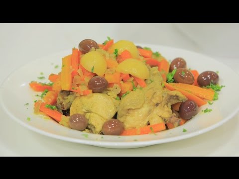 طريقة عمل طاجن دجاج بالجزر و الليمون