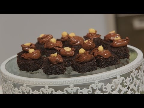 بسبوسة بالشوكولاتة و البندق