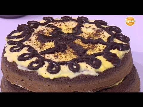 طريقة عمل تورتة بالكاسترد والشيكولاتة