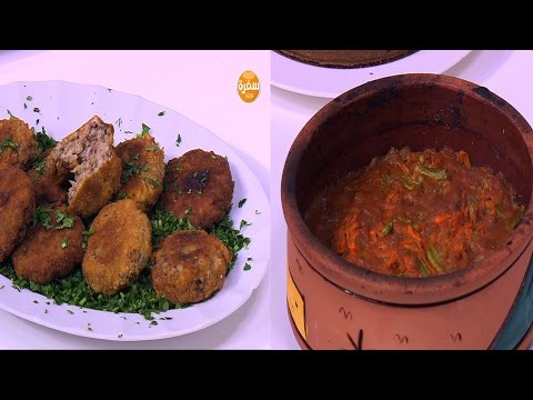 كفتة بالأرز المسلوق وفاصوليا خضراء