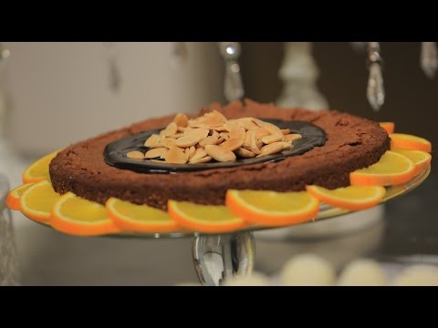 شاهد براونيز باللوز والبرتقال بدون دقيق