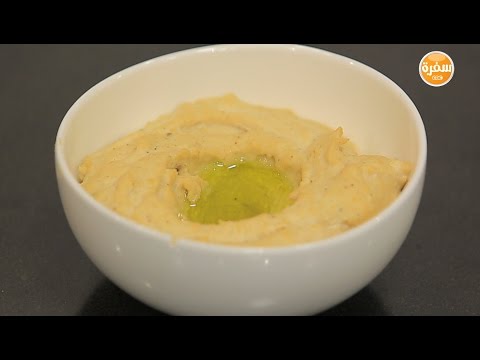 طريقة عمل حمص بالطحينة