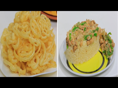 شاهد طريقة الأرز بالشاورما وطاجن بسلة بالبيض