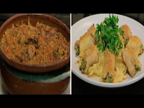 بالفيديو طريقة إعداد ومقادير أوراك الدجاج المحشية  سلطة جرجير