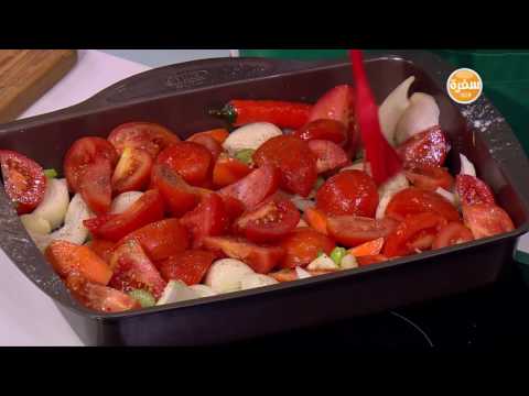 حساء الطماطم المشوية الحار