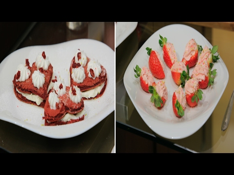 بالفيديو طريقة إعداد ومقادير كاساديا دجاج  ريد فيلفيت بان كيك