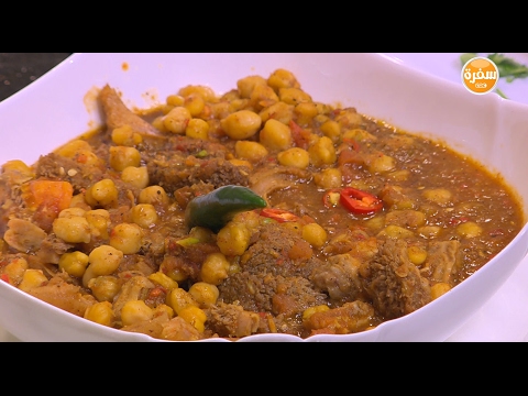 بالفيديو طريقة إعداد ومقادير كرشة بالحمص