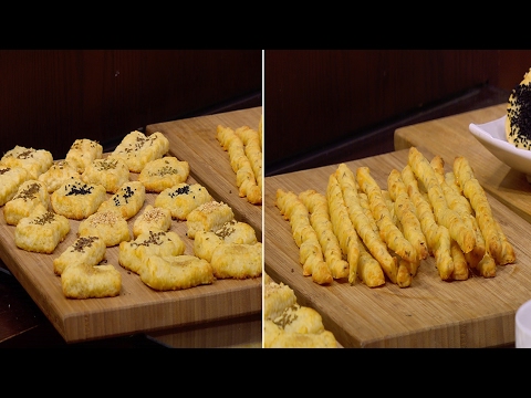 شاهد طريقة إعداد بسكوت حادق ومقرمشات جبنة بالكمون