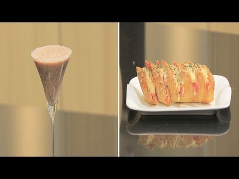 شاهد طريقة إعداد باجيت بالجبنة وسموذي خوخ بالتوت