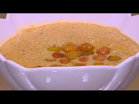 إعداد شوربة افوكادو بالجمبري