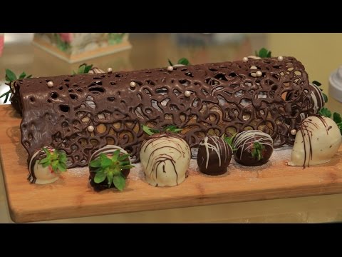 طريقة إعداد سويسرول بإطار الشيكولاتة