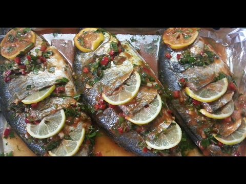 شاهد الطريقة الروسية لتحضير السمك المشوي مع الفطر