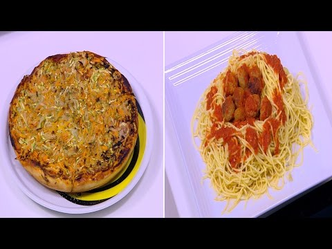 بالفيديو طريقة إعداد كرات الدجاج بالصوص الحار  بيتزا صيامي بالخضار