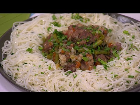 بالفيديو طريقة إعداد ومقادير لحم بصوص الخضار