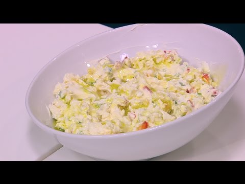 طريقة إعداد ومقادير سلطة لبنة