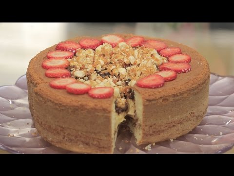 شاهد طريقة إعداد كعكة الكاسترد