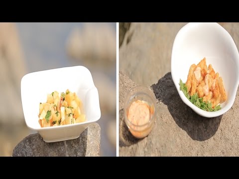 طريقة إعداد كاليماري مقرمش بالهريسة  سلطة بطاطس حارة