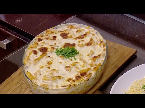 شاهد طريقة إعداد معكرونة فرن